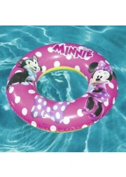 بيست واي عوامة سباحة مستديرة قابلة للنفخ بطبعة ديزني جونيور ميني - وردي 56 سم