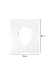 أغطية مقاعد المرحاض للاستخدام مرة واحدة من أيوانتو (10 قطع ، ملفوفة بشكل فردي) للأطفال الراشدين الذين يستخدمون المراحيض العامة لتدريب الأطفال على استخدام الحمام