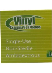 Falcon Vinyl Gloves, Powder Free, Large (1 Pack X 100 Pieces)