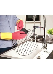 فيليدا غليتزي باور إينوكس سلك غسيل معدني فضي للأواني والصحون 2 قطع