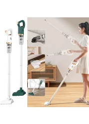 Cordless Vacuum Cleaner 2 in 1 Wireless Cleaner Stick Vacuum Rechargeable Battery Handheld Vacuums with 8500Pa Powerful Suction, 30 Mins Runtime