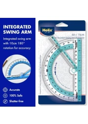 Helix Swing Arm Protractor 180 Degree Rotation