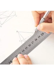 CRAFT MAGIC Heavy Duty Stainless Steel Ruler Set &ndash; 12 Inch (30 CM) Metal Rulers Pack of 2 Perfect Straight Edge for Precise and Accurate Measurements