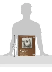 Strathmore 400 Series Sketch Pad 11x14 inch 100 Sheets Artist Sketchbook for Drawing Illustration Art Class Students