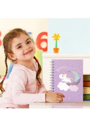 Essen Cute Unicorn Notebook Journal, Diary Notepad for Girls Kids Students Adults -160 Pages
