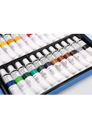 Acrylic Paints Set Water Color for Hand Painted Wall Painting 24 Pcs