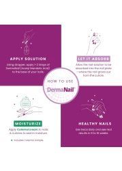 DermaNail Nail Strengthener Cuticle Cream Set Fingernail Care Kit with Liquid Nail Strengthener Cutemol Cream 115g Sample Healthy Growth Repair for Brittle Damaged Thin Peeling Nails