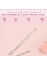 Malva Belle Cuticle Pusher Spoon Nail Cleaner Cuticle Remover Under Nail Cleaner Tool Stainless Steel Cuticle Pusher Tool Nail Cleaner For Women Cuticle Care Kit