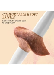 Makeup Brushes With Case 20PCs Professional Makeup Brush Set Foundation Powder Eyeshadow Brush Set Eyebrow Concealer Contour Travel Brushes Kit with Holder 2 Powder PuffWhite