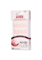 Kiss Salon Acrylic French False Nail KAN07C Nude 31 PCS