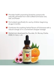 CHILDLIFE ESSENTIALS Echinacea for Kids Kids Echinacea Drops Liquid Echinacea Tincture Alcohol Free Echinacea Liquid Supplement for Babies Toddlers Children Natural Orange 1 Fl Oz Pack of 2