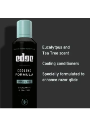 EdgeShave Gel for Men Cooling Eucalyptus Tea Tree 7oz 3 Pack Shaving Gel For Men That Moisturizes Protects and Soothes To Help Reduce Skin Irritation Packaging May Vary