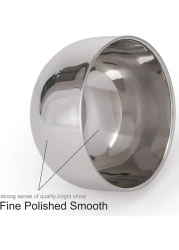 Men's Durable Shave Soap Cup Stainless Steel Heat Insulation Smooth Shaving Mug Bowl (Medium)