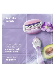 جيليت فينوس كومفورت غلايد بريز شفرات حلاقة وخراطيش- حزمة من 2