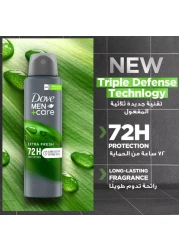 دوف مين+كير بخاخ مزيل عرق ومضاد للتعرق برائحة الحمضيات المنعشة للغاية 150 ملل، حزمة من 2
