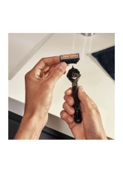 جيليت ماك 3 توربو شفرات لإعادة التعبئة لماكينة الحلاقة للرجال - أزرق 12 قطعة