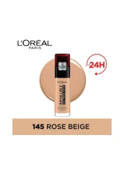 لوريال باريس إنفاليبل 24 ساعة فريش وير سائل أساس 145 -بيج زهري - 30 ملل