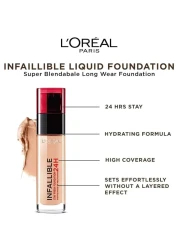 L&#39;Oreal Paris Infallible 24H Fresh Wear Liquid Foundation 140 Golden Beige 30ml