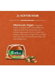 Dabur Vatika Naturals Moroccan Argan Soft And Silky Hair Cream Brown 140ml