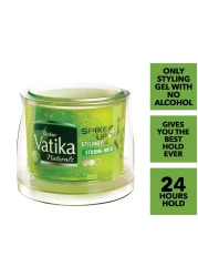 Dabur Vatika Naturals Strong Hold Spike Up Styling Hair Gel Green 250ml