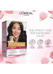 L'Oreal Paris Excellence Creme Triple Care Permanent Hair Colour 1.0 Black
