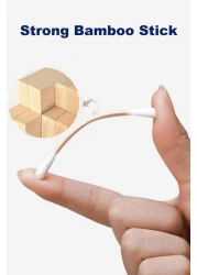 300ct Cotton Swabs with Strong Bamboo Sticks by Xumzee 100 Pure Natural CottonBiodegradable Chemical Free Cotton Buds
