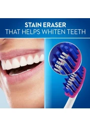 أورال بي 3D وايت لوكس برو فليكس 38 فرشاة أسنان يدوية للتبييض متوسطة متعدد الألوان