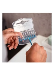 جوردان فرشاة تنظيف بين الأسنان مع رؤوس إستبدال - أزرق مقاس M 0.6 ملم 10 قطع