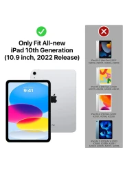 Magnetic iPad Case For iPad 10th Gen 2022 10.9 inch Premium Quality Slim Stand Case with Auto Sleep and Awake function