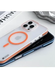 VIPCARE iPhone 16 Pro Case Cover With Compatible MagCase PC Series Orange