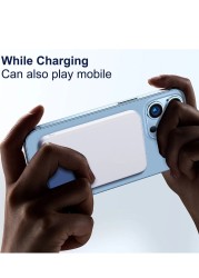Radiotronics Mag-Safe Battery Pack, Magnetic Wireless Power Bank 10000mAh, Fast Portable Charging Light-ning Compatible with Mag-Safe (for iPhone 12,13,14,15)