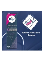 Veet Professional 2 Minute Legs And Body Hair Removal Cream With Shea Butter All Skin Types 100ml