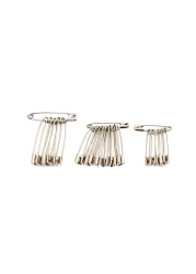 Xcluzive Safety Pins Silver 24 PCS
