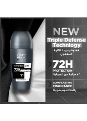 دوف مين+كير مزيل عرق ومضاد للتعرق جاف ببكرة دوارة غير مرئي 50 ملل