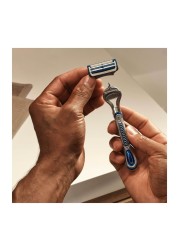 Gillette Skinguard Sensitive Razor Handle With 2 Blades Silver 3 PCS