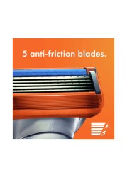 Gillette Fusion 5 Power Razor Blades Silver Orange 8 PCS