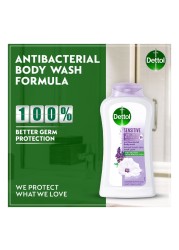Dettol Sensitive Anti-Bacterial Lavender And White Musk Body Wash White 500ml+250ml