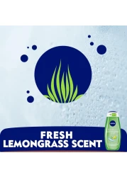 NIVEA Shower Gel Body Wash Lemongrass and Oil Caring Oil Pearls Lemongrass Scent 500ml