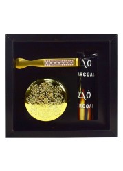 الرياح طقم هدية بخور وفحم BR1024 - متعدد الألوان - 3 قطع