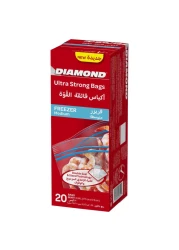 Diamond Freezer Zipper Medium Clear 20 Bags