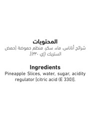 العلالي شرائح أناناس مختارة في شراب مركز كثيف 567 غرام
