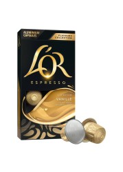 L&#39;Or Flavours Collection Vanilla Flavour Espresso Coffee Capsules, 52g