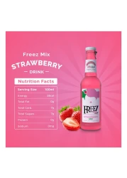 Freez Mix Carbonated Flavoured Drink Bottles Strawberry Mix 275ml Pack of 6