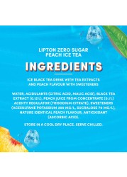 Lipton Zero Sugar Peach Iced Tea 320ml Pack of 6