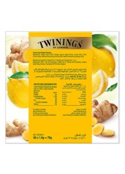 Twinings Infuso Lemon and Ginger Tea Bags 50 Tea Bags