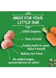 Gerber Organic Nutripuffs with Tomato and Carrot, 35g