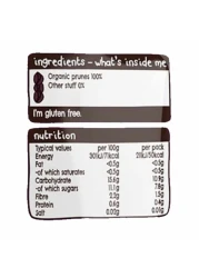 Ella&#39;s Kitchen Gluten Free Dairy Free Organic Super Smooth Prunes Puree Baby Food, 4 Months+, 70g