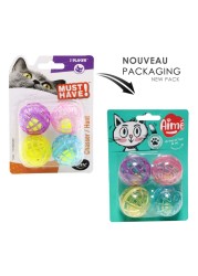 Agrobiothers Aime Catnip Power Bell Ball Cat Toy 4 PCS