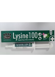 Mervue Lysine 100 Immune Support Supplement for Cats Immune Booster &amp; Respiratory Health Aid Echinacea-Enriched Paste 30ml