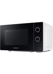 Samsung Solo Microwave Oven with Full Glass Door 20L White Dual Dial MS20A3010AH/SG